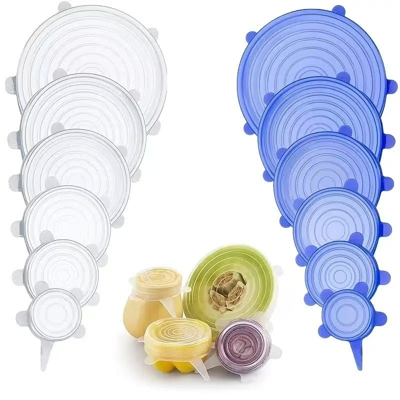 Couvercles extensibles en silicone réutilisable