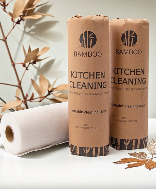Papier Essuie-Tout en Bambou Réutilisable