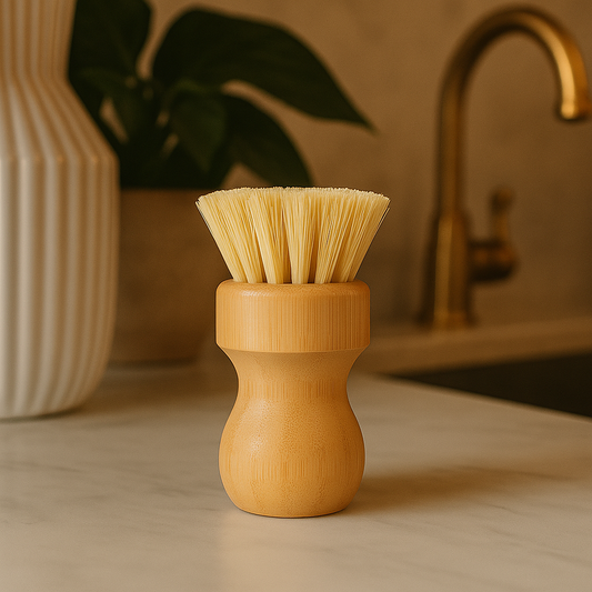 Brosse à vaisselle en bambou - Fibres Souples