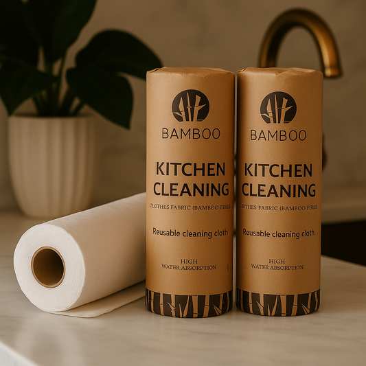Papier Essuie-Tout en Bambou Réutilisable