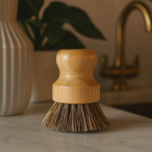 Brosse à vaisselle en bambou - Fibres Ultra Résistantes